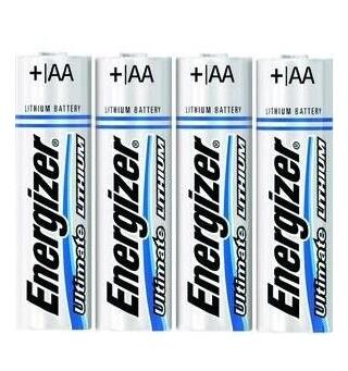 Energizer Batteri Ultimate Lithium AA 4-pakning AA Lithium batteier